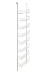 ClosetMaid 97535 Wall or Door Adjustable (8) Basket Organizer, 6.614-Inch D x 77.165-Inch H x 17.992-Inch W, White - style: Basket Organizer