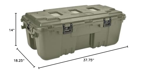 Plano Storage Trunk - 108 Quart w/ Wheels (1819) - Hunter Green - color: Hunter Green, style: Large - 1 Pack