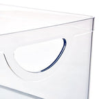 iDesign Stackable Open-Front Storage Bins with Handles for Kitchen and Pantry - Set of 4 - Clear - style: Pack of 4