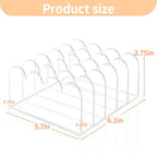 5-Slot Acrylic File Organizer for Desktop Clear Mail Holder Office Document Sorter Mails Storage 5 Compartments Multifunction Letter Folder Racks Holders for Office,Home, School Desk Organization