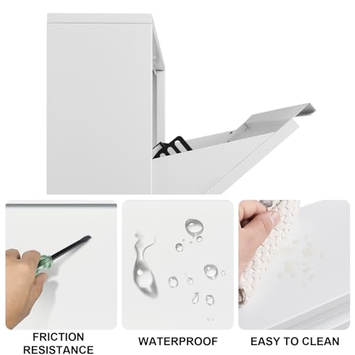 LUCYPAL Shoe Cabinet for Entryway,White Narrow Shoe Storage Cabinet with 4 Flip Drawers,Metal Slim Wall Mounted Shoe Cabinet for Entryway,Hallway,Living Room,White - color: White, size: 4 Drawers