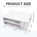 SONGWAY Printer Stand with Storage for Desk - Desktop Printer Shelf, Monitor Stand Riser, Desk Paper Storage Organizer for Home Office