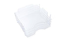 We R Memory Keepers 12x12 Inch Paper Trays, for Storing Paper, Embellishments, Tools, and More, Organization System, 4-Pack of Acrylic Trays, Easy Assembly, and Storage