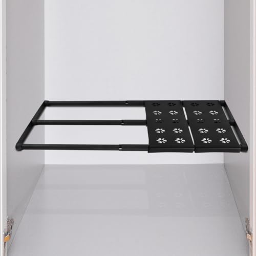 Expandable Closet Shelf, 16-39 Inches Metal Closet Rod Organizers and Storage Shelves Space Saving DIY Divider Separator for Cabinet Wardrobe - size: 16-39 Inch