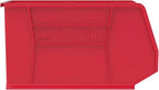 Akro-Mils 30265 AkroBins Plastic Storage Bins, Space-Saving Stackable Bins for Garage, Pantry, Craft Organization, 18-" x 8.25-" x 9-", Red, 6-Pack - color: Red