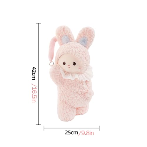 Elephant Tissue Box Cover Plush Tissue Box Holder for Car, Home, Decorative Holder/Organizer for Bathroom Vanity Countertop, Nightstands, Office Desk-Bunny - color: Bunny