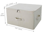 iwill CREATE PRO Collapsible Rigid Storage Bins with Lid, Shelves Clothes Storage Cubes, Tide Up Your Wardrobe, Beige, Set of 2 - color: Beige