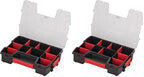 CRAFTSMAN Small Storage Organizer, 10 Compartment, Plastic (CMST14021) (Pack of 2) - size: 1 Count (Pack of 2), style: Small Organizer