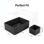 2Pack Drawer Organizer Clothes Set - Dresser Organizer For Bedroom, Closet - Perfect Clothes Organizer and Storage Underwear Socks Organizer
