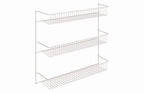 ClosetMaid 3-Tier Hanging Wall Mounted Metal Rack for Spices, Shelf Storage, Pantry Organization, Laundry, Kitchen, Bathroom, White, 8022 - size: 18-Inch Wide, style: 3-Tier