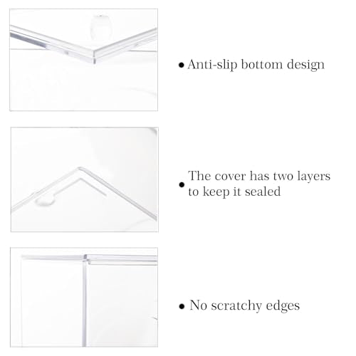 zoocatia Farmhouse Laundry Dryer Sheet Holder Clear Detergent Pods Container Dryer Balls Dispenser with Lid, Organization and Storage Box for Laundry Room, Bedroom, Desk - color: Clear