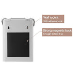 SUBEKYU Metal Magnetic Lint Bin for Laundry Room, Wall Mounted Lint Box Holder with Lid for Dryer,Light Grey - color: Light Grey