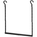 STORAGE MANIAC Adjustable Closet Rod Extender, Heavy Duty Space-Saving Clothes Hanging Bar, Double Rod Organizer, Black, 1 Pack - style: 1 Pack Black