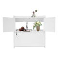 Wall Mounted Folding Desk with LED Light, Space-Saving Laptop Table for Home Office, Writing Workstation with Storage Shelves and Drawer, Floating Cabinet, 58x20x60cm (White) - color: White