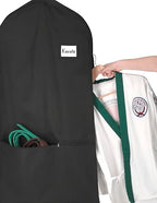 Whitmor Zippered Garment Bag with Pocket - Set of 3 - Black - color: Black（Set of 3）