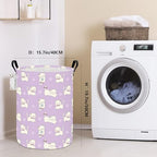 FANKANG Storage Basket, Nursery Hamper Canvas Laundry Basket Foldable with Waterproof PE Coating Large Storage Baskets for Kids Boys and Girls, Office, Bedroom, Clothes,Toys(Cat) - color: Cat