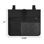 Cosmos Armrest Chair Side Organizer Bedside Caddy Organizer Bunk Bed Storage Bag Armchair Wheelchair Hanging Side Pocket Bag for Ipad, Tablet, Phone, Remote Control, Magazines, Books & Water Bottle