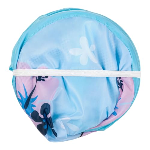 Jay Franco Disney Lilo and Stitch Pop Up Hamper - Mesh Laundry Basket/Bag with Durable Handles - Storage for Clothes and Toys - color: Blue - Stitch