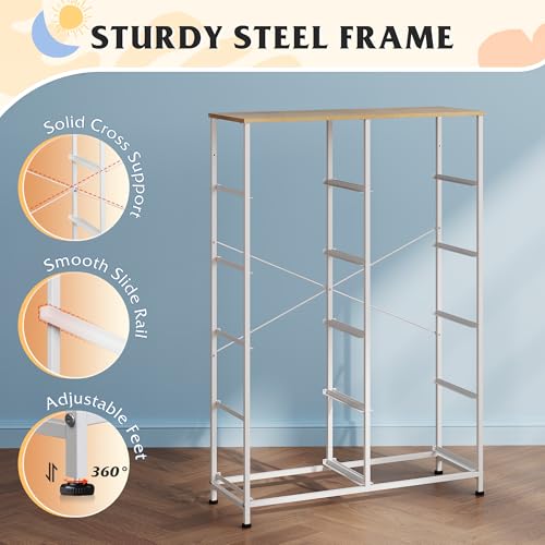 WLIVE Tall Dressers for Bedroom with 10 Drawers, Chest of Drawers, Fabric Dresser for Closet, Hallway, Living Room, Entryway, Cream White - color: Cream White