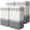 4 Pack Large Laundry Baskets, Laundry Hampers, Freestanding Waterproof Collapsible Clothes Bag with Extended & Reinforced Handles - Clothes Basket for Dorm, Bathroom, Home (88L) - size: 4 x 88L