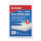 2 PK Twin/Full Mattress Bags for Moving Storage,Waterproof Plastic Full Size Mattress Cover for Moving,Clear Plastic Mattress Protector - size: Full/Twin XL,2 Pack, style: Economical Protection(1.5Mil Thick)
