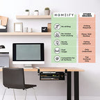 Homeify Under Desk Drawer Organizer Clamp-On, Mesh Metal Drawer Attachment, 2 Drawer Slide Out, On Or Under Desk Organizer For Office Supplies & Home Essentials (2 Drawers) - size: 2 Drawers