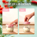 Ankou 400ml Meal Prep Container Set of 4 Pink Tritan Plastic Food Storage Containers with Lids, Airtight Leakproof Pop Top Lid Bowl for Breakfast Leftovers - color: 400ml*4 Pink