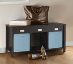 ClosetMaid 16052 Premium 3-Cube Bench, Black Walnut - color: Black Walnut, size: 3-Cube Bench