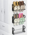 Wall Shoe Rack for RV Shoe Storage, 3 Pack Wall Mounted Shoe Rack with Sticky Hanging Mounts for Camper Small Space Shoe Holder for Door Shoes Organization Shelf No Drilling - style: 3 Pack