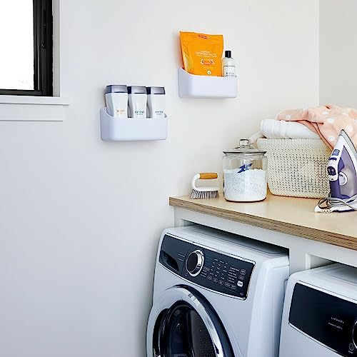 Command 10 Lb Large Organizing Caddy with 4 Strips, 9.91" x 3.38" x 5.15", Heavyweight Damage-Free Hanging for Organizing Cleaning Supplies, Closet, and Pantry - size: 9.9 in. x 5.2 in. x 3.5 in.