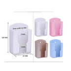 Pack of 2 Fashion Remote Control Holders Self Adhesive Wall Mount Air Conditioner Media Storage Racks Organizers (White)