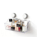 No Drill Bathroom Suction Storage Box, Strong Load-Bearing Shower Caddy Suction Cup Storage Rack with Drain Holes, Removable Hanging Wall Mount Shower Caddy Organizer for Bathroom, Kitchen