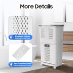 Removable Laundry Basket Organizer,3 Section Laundry Sorter with 4 Wheels,17.3×12.2×29.3in 2-Tier Divided Laundry Hamper with Wheels & Wall-Mountable Baskets,for Bedroom Laundry Room Bathroom