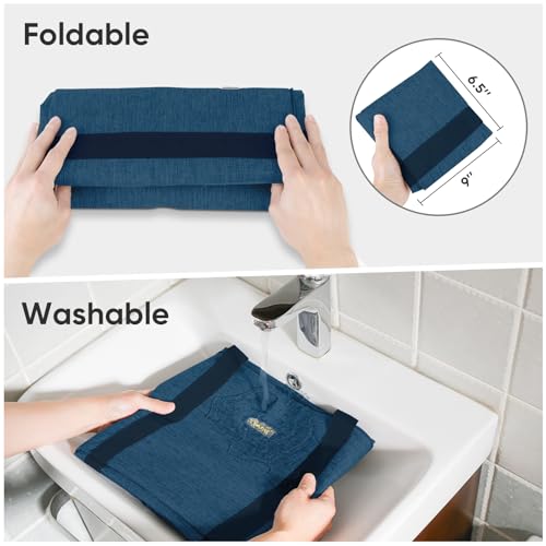 BALEINE Extra Large Storage Tote with Zippers & Carrying Handles, Heavy-Duty Oxford Fabric Moving Bags for Laundry, Space Saving, Storage, 2-Pack, Denim Blue - color: Blue, size: 2-Pack