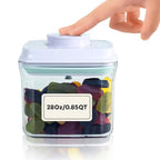 Bop Top Airtight Food Storage Containers with Lid 3.5 Cups / 28 oz | Kitchen Canister Sets | Air Tight Pantry Container | Pop Top Dry Food Storage Containers for Snacks, Sugar, Flour, Baking, Pasta - color: 28 oz