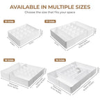 Adjustable Drawer Organizer – 19-Grid Divider for Socks, Bras & Panties, Closet Storage Box for Underwear & Dresser Drawers (15+4) - style: 15+4