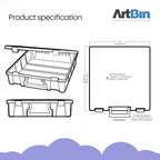 ArtBin 6955RJ Super Satchel 1-Compartment Box, Art & Craft Organizer, 1-Pack, Translucent Mint - color: Mint, size: 1 Pack