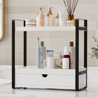 Boulphia 2-Tier Bathroom Organizer (White - New) - color: White - New