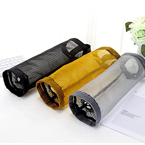TOGETRUE Plastic Bag Holder, Grocery Bag Holder Mesh Hanging Storage Bag Dispenser (Black 2 Packs) - color: Black 2 Packs