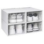 OnDisplay Clik Stackable Interlocking Shoe Box System (Standard White/White, Single Box) - color: Standard White/White, size: Single