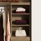 ClosetMaid Modular Storage Stackable 3-Shelf Unit, Sand - color: Sand