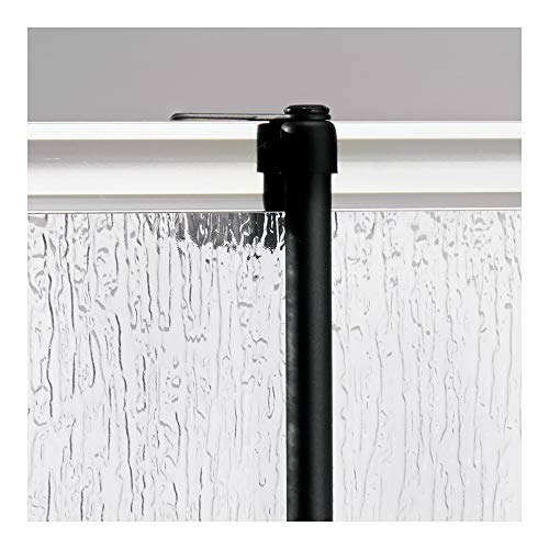 iDesign Over-the-Door Hanging Shower Caddy Organizer, The Forma Collection – 12” x 6.5” x 24”, Matte Black - color: Matte Black