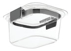 Rubbermaid Brilliance Food Storage Container, Small, 1.3 Cup, Clear 1991155 - size: 1.3 Cup