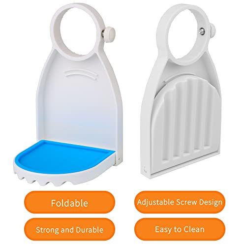 2 Pack Laundry Detergent Cup Holder Fabric Softener Drip Cup Holders Drip Catcher Tray with Fixing Screw Detergent Drip Catcher and Drip Tray Removable Silicone Pad LVYOUIF