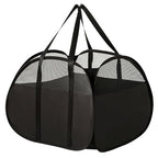 Collapsible Laundry Baskets, Tear Proof Pop Up Laundry Hamper with Large Capacity, Sturdy Foldable Laundry Basket, Easy to Carry Laundry Hamper for Home, Laundry Room, Bedroom, Dorm, Travel Black - style: Square Black
