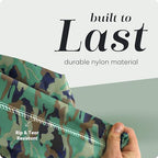Nylon Laundry Bag - Locking Drawstring Closure and Machine Washable. These Bags will Fit a Laundry Basket or Hamper and Strong Enough to Carry up to Three Loads of Clothes. (Camouflage) - color: Camouflage, size: 22" x 32"