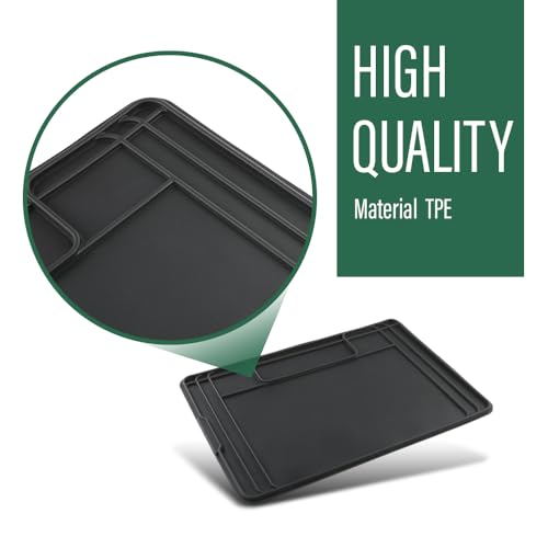 GRAND ORANGE Waterproof Under Sink Liner Mat for Kitchen Bathroom -28” x 19" -Durable, Flexible Tray – Home undersink Organizer Must Haves Black