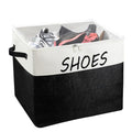 Large Entryway Shoe Storage Organizer, Shoe Basket for Entryway with Clear Cover, Foldable Mudroom Shoe Bin Box Fits for Boot, Sneaker, High Heeled