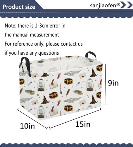 Sanjiaofeng Rectangular Kids Basket Magic Storage Bins,Ctue Storage Basket with Handles.Clothers,Books,Kid's Gifts Bins. (Magic) - color: Magic