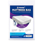 2 PK Twin Mattress Bags for Moving, Waterproof & Tear-Resistant Plastic Mattress Bag for Storage, Disposal & Moving Supplies - size: Twin,2 Pack, style: Economical Protection(1.5Mil Thick)